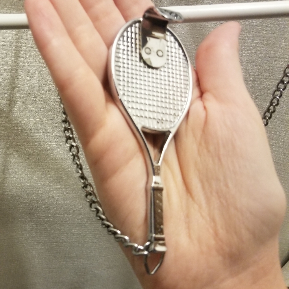Cute EUC tennis themed silvertone belt - Picture 6 of 6